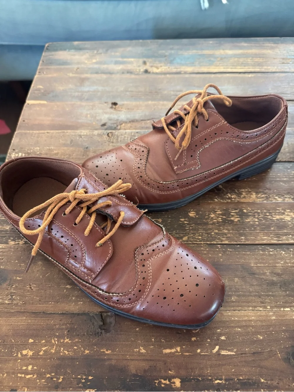 Deer Stags Boys' Ace Formal Dress Shoe Wingtip Oxford
